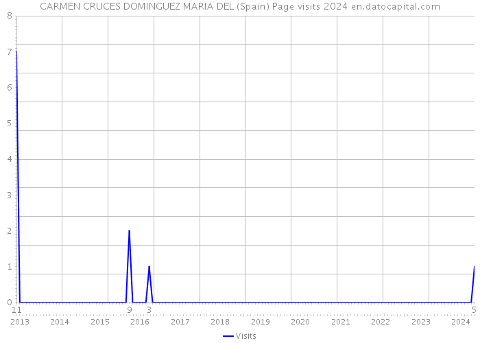 CARMEN CRUCES DOMINGUEZ MARIA DEL (Spain) Page visits 2024 