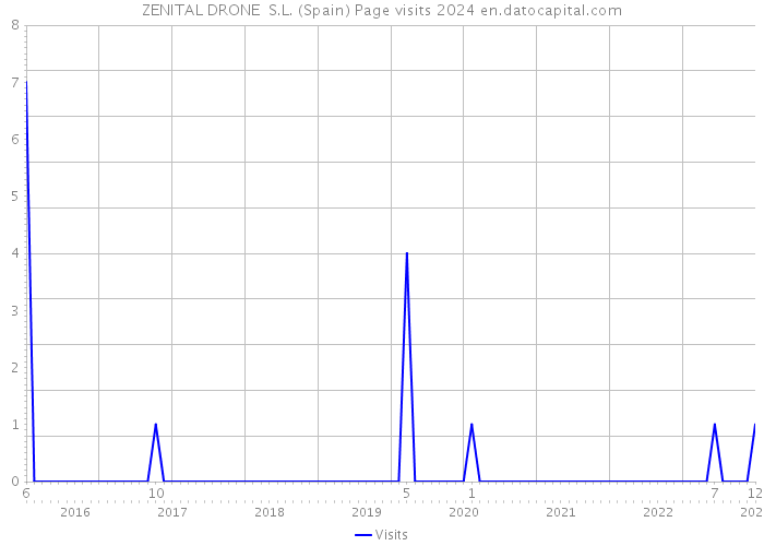 ZENITAL DRONE S.L. (Spain) Page visits 2024 