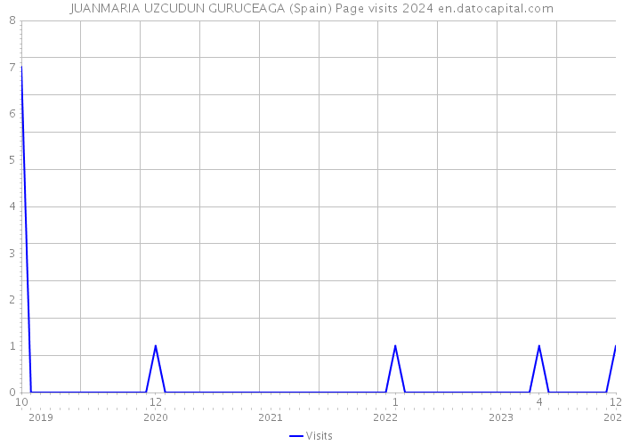 JUANMARIA UZCUDUN GURUCEAGA (Spain) Page visits 2024 