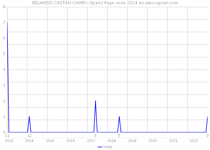 EDUARDO CASTAN CAMEO (Spain) Page visits 2024 