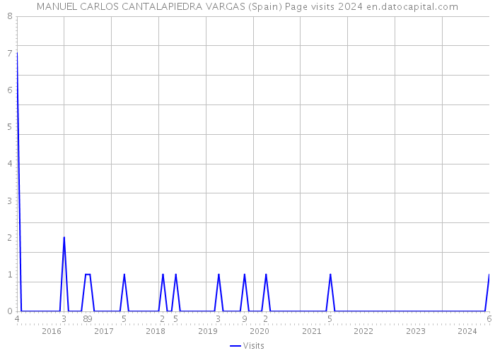 MANUEL CARLOS CANTALAPIEDRA VARGAS (Spain) Page visits 2024 