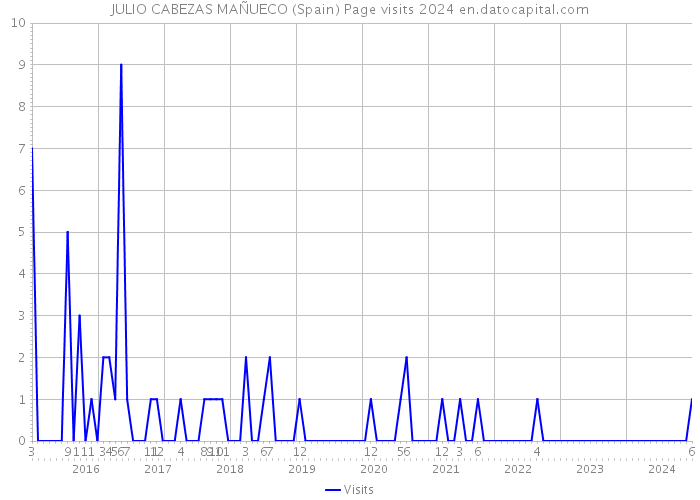 JULIO CABEZAS MAÑUECO (Spain) Page visits 2024 