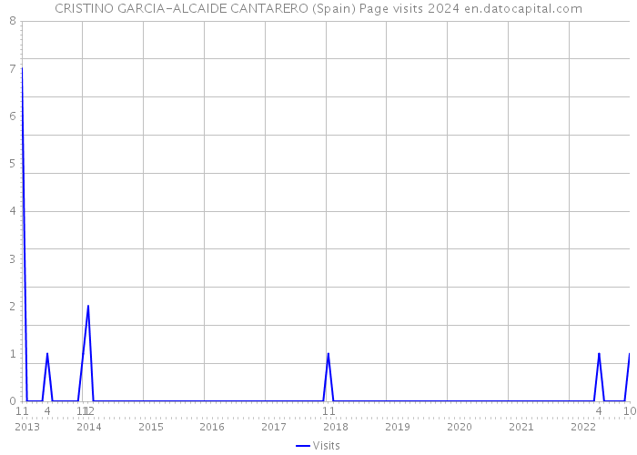 CRISTINO GARCIA-ALCAIDE CANTARERO (Spain) Page visits 2024 