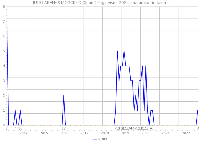JULIO ARENAS MORCILLO (Spain) Page visits 2024 