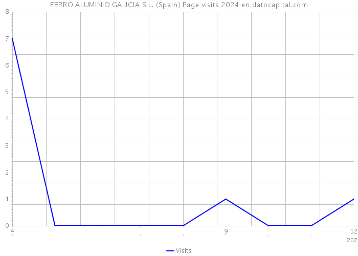 FERRO ALUMINIO GALICIA S.L. (Spain) Page visits 2024 