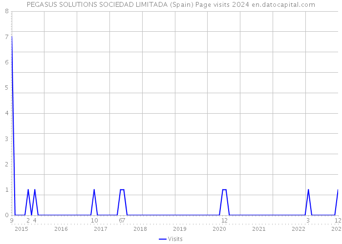 PEGASUS SOLUTIONS SOCIEDAD LIMITADA (Spain) Page visits 2024 
