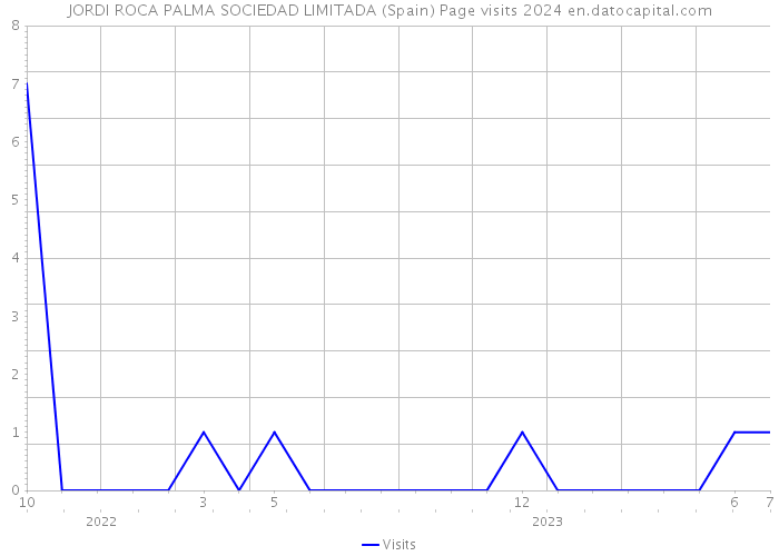 JORDI ROCA PALMA SOCIEDAD LIMITADA (Spain) Page visits 2024 