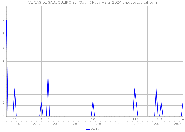 VEIGAS DE SABUGUEIRO SL. (Spain) Page visits 2024 