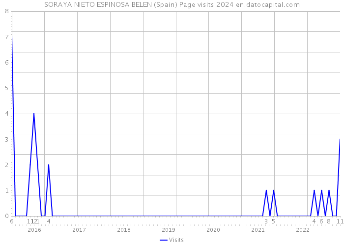 SORAYA NIETO ESPINOSA BELEN (Spain) Page visits 2024 