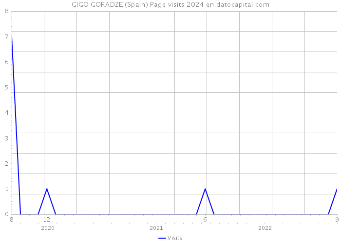 GIGO GORADZE (Spain) Page visits 2024 