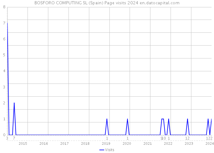 BOSFORO COMPUTING SL (Spain) Page visits 2024 