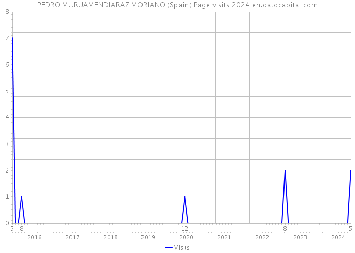 PEDRO MURUAMENDIARAZ MORIANO (Spain) Page visits 2024 