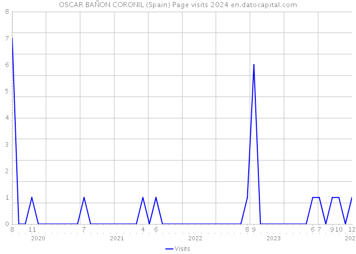 OSCAR BAÑON CORONIL (Spain) Page visits 2024 