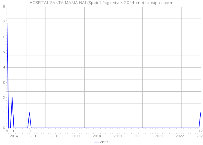 HOSPITAL SANTA MARIA NAI (Spain) Page visits 2024 
