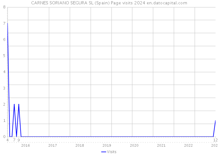 CARNES SORIANO SEGURA SL (Spain) Page visits 2024 