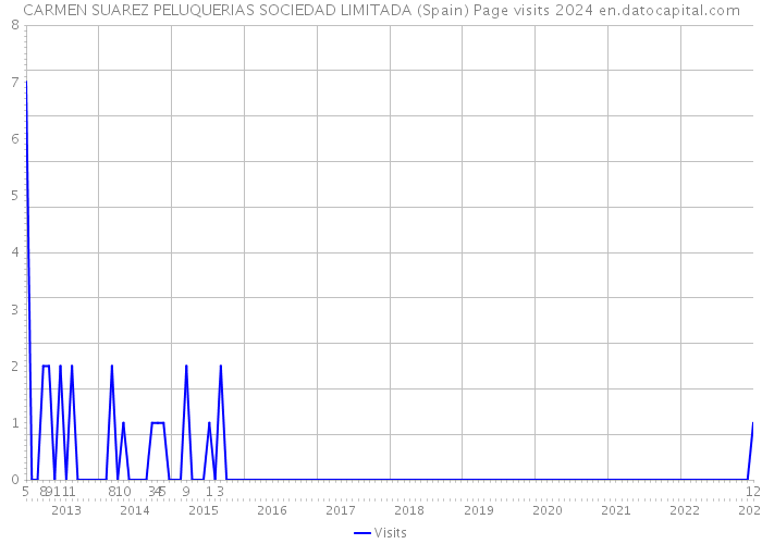 CARMEN SUAREZ PELUQUERIAS SOCIEDAD LIMITADA (Spain) Page visits 2024 
