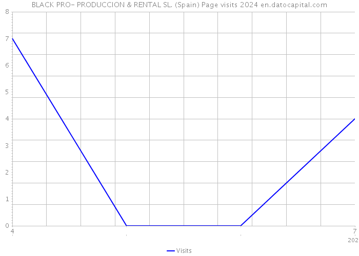 BLACK PRO- PRODUCCION & RENTAL SL. (Spain) Page visits 2024 
