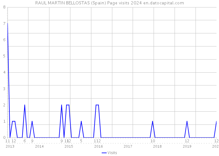 RAUL MARTIN BELLOSTAS (Spain) Page visits 2024 