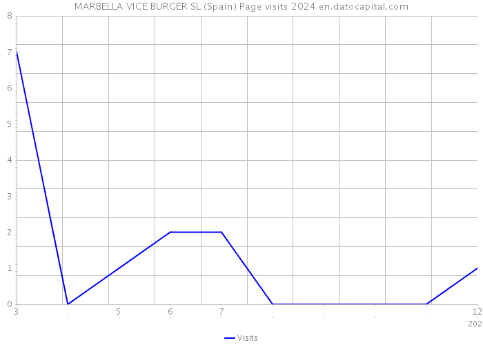 MARBELLA VICE BURGER SL (Spain) Page visits 2024 