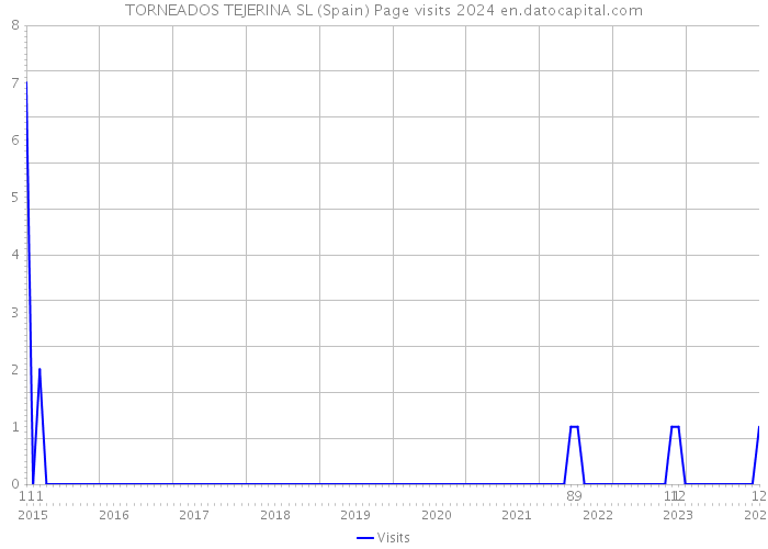 TORNEADOS TEJERINA SL (Spain) Page visits 2024 