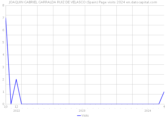 JOAQUIN GABRIEL GARRALDA RUIZ DE VELASCO (Spain) Page visits 2024 