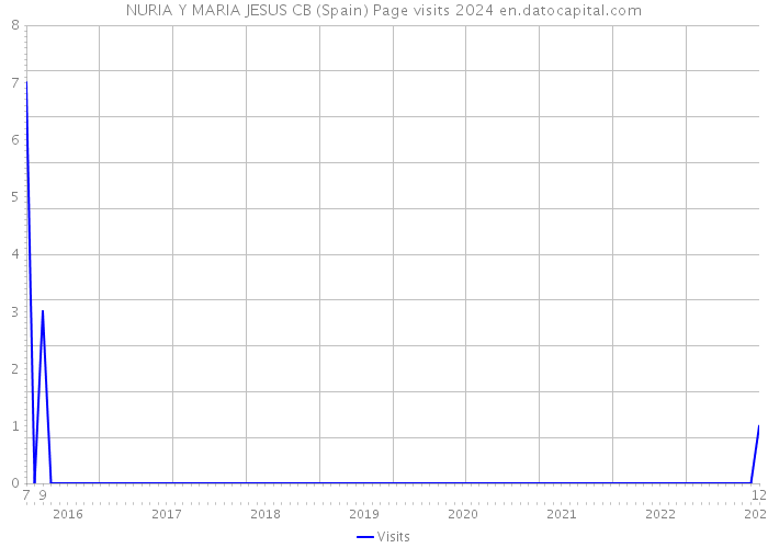 NURIA Y MARIA JESUS CB (Spain) Page visits 2024 