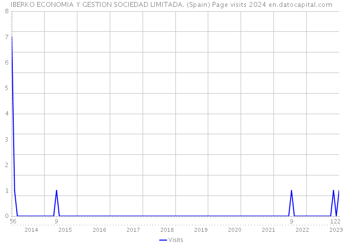 IBERKO ECONOMIA Y GESTION SOCIEDAD LIMITADA. (Spain) Page visits 2024 
