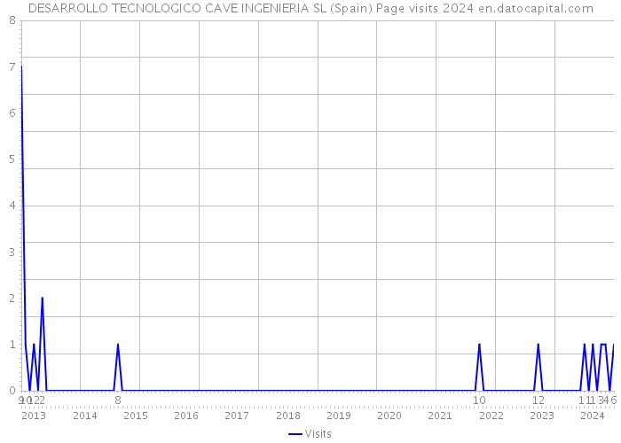 DESARROLLO TECNOLOGICO CAVE INGENIERIA SL (Spain) Page visits 2024 