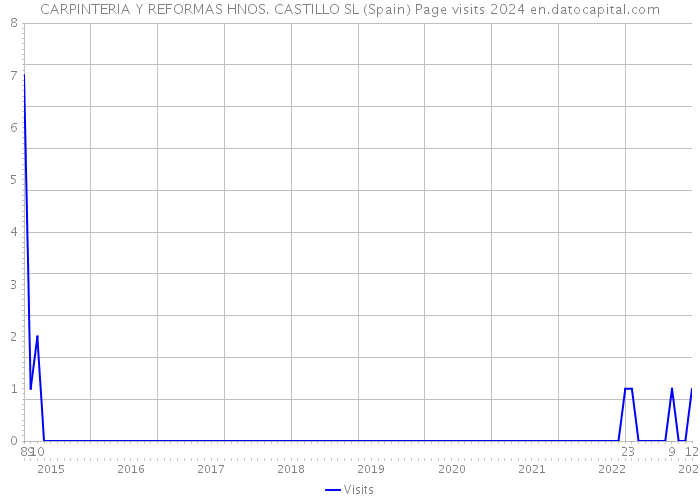 CARPINTERIA Y REFORMAS HNOS. CASTILLO SL (Spain) Page visits 2024 