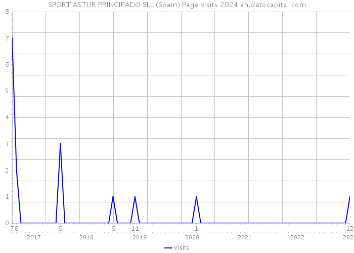 SPORT ASTUR PRINCIPADO SLL (Spain) Page visits 2024 