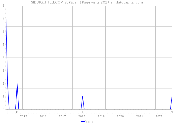 SIDDIQUI TELECOM SL (Spain) Page visits 2024 