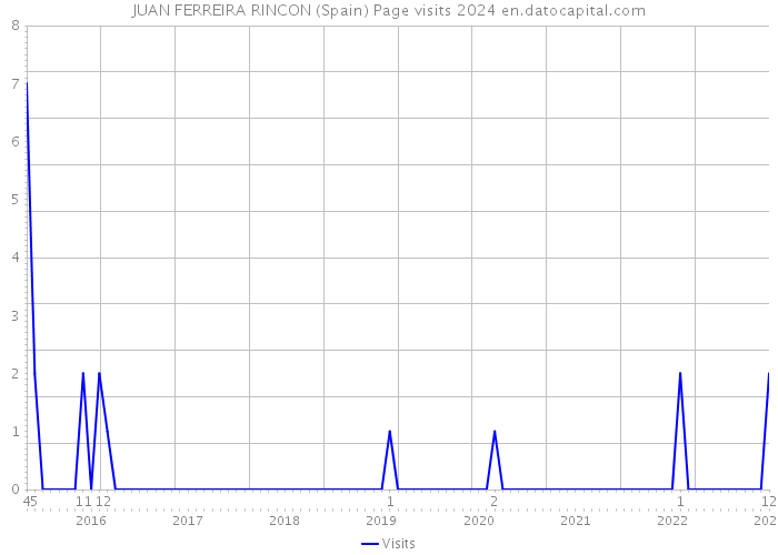 JUAN FERREIRA RINCON (Spain) Page visits 2024 