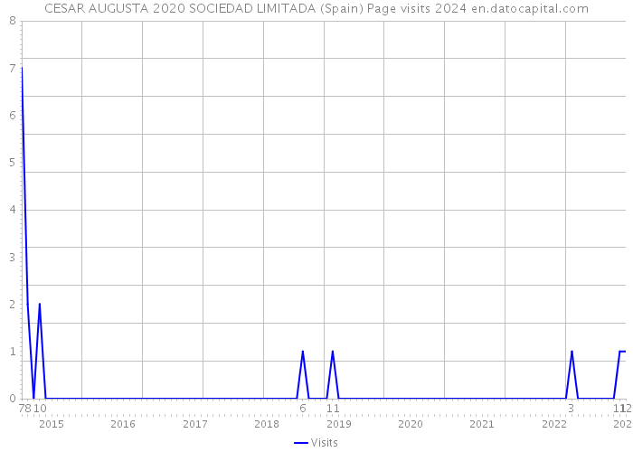 CESAR AUGUSTA 2020 SOCIEDAD LIMITADA (Spain) Page visits 2024 