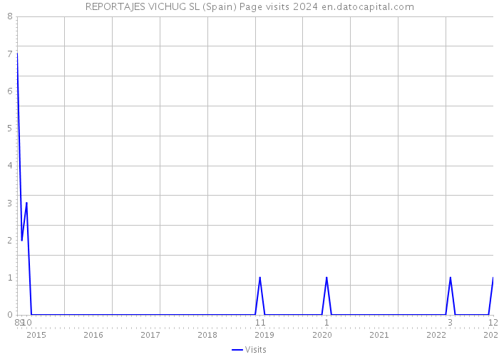 REPORTAJES VICHUG SL (Spain) Page visits 2024 