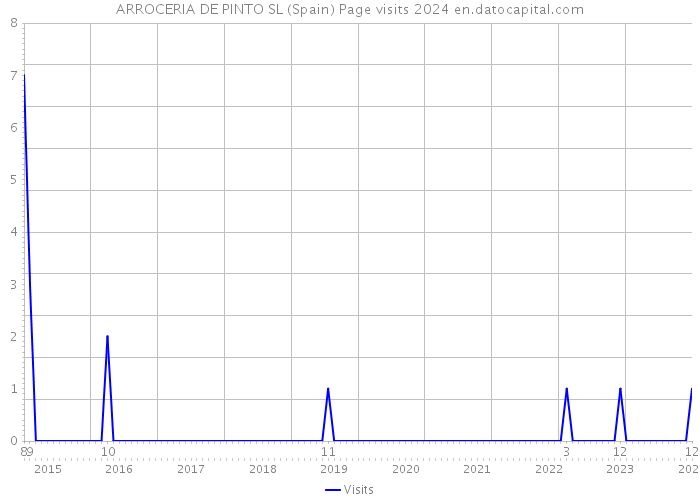 ARROCERIA DE PINTO SL (Spain) Page visits 2024 