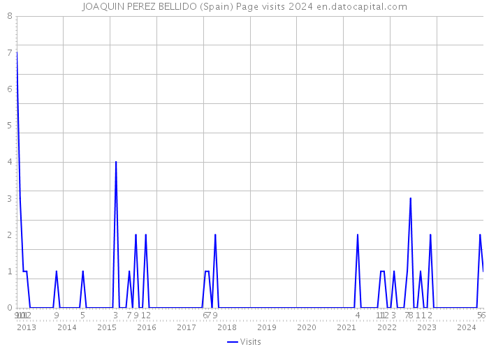 JOAQUIN PEREZ BELLIDO (Spain) Page visits 2024 