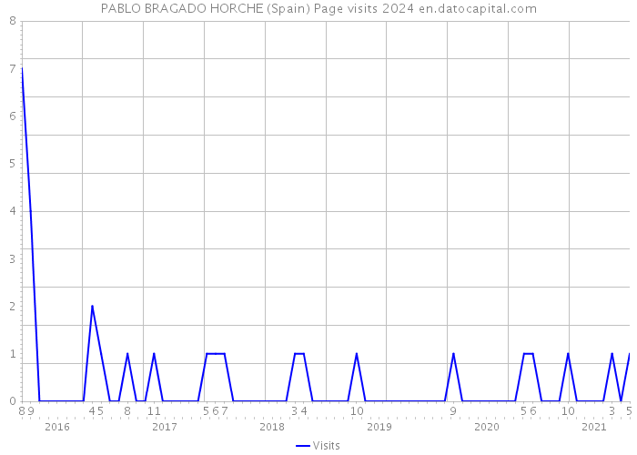 PABLO BRAGADO HORCHE (Spain) Page visits 2024 