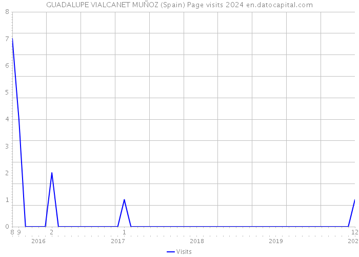 GUADALUPE VIALCANET MUÑOZ (Spain) Page visits 2024 