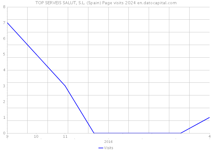 TOP SERVEIS SALUT, S.L. (Spain) Page visits 2024 