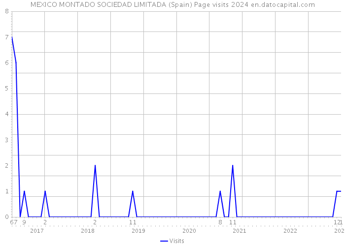 MEXICO MONTADO SOCIEDAD LIMITADA (Spain) Page visits 2024 