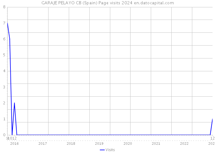 GARAJE PELAYO CB (Spain) Page visits 2024 