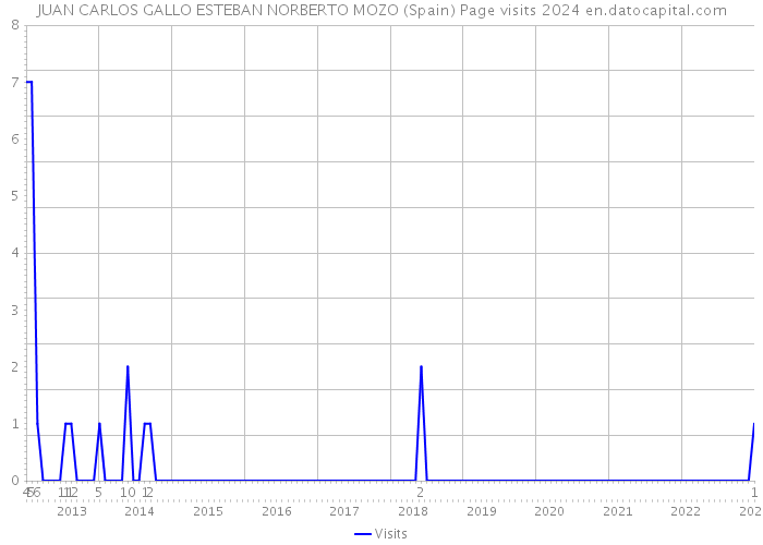 JUAN CARLOS GALLO ESTEBAN NORBERTO MOZO (Spain) Page visits 2024 