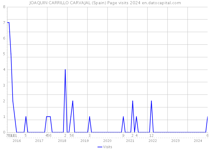 JOAQUIN CARRILLO CARVAJAL (Spain) Page visits 2024 