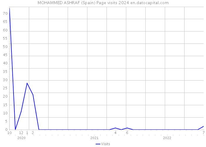 MOHAMMED ASHRAF (Spain) Page visits 2024 
