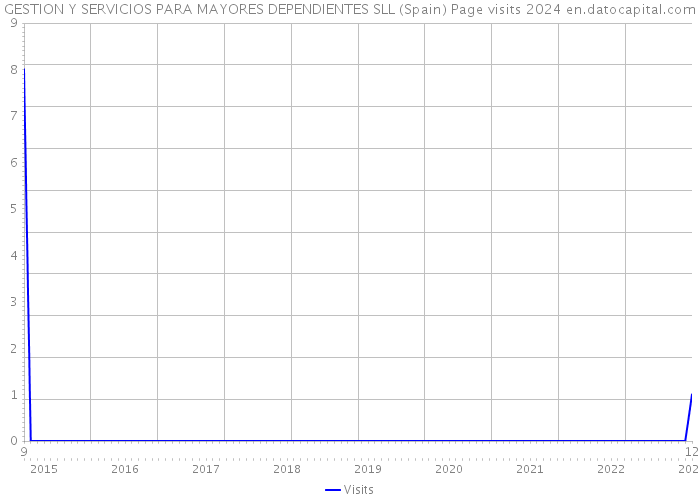 GESTION Y SERVICIOS PARA MAYORES DEPENDIENTES SLL (Spain) Page visits 2024 
