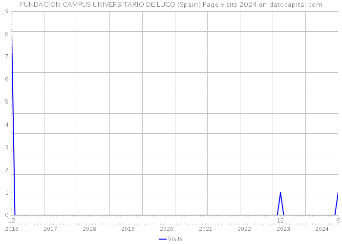 FUNDACION CAMPUS UNIVERSITARIO DE LUGO (Spain) Page visits 2024 