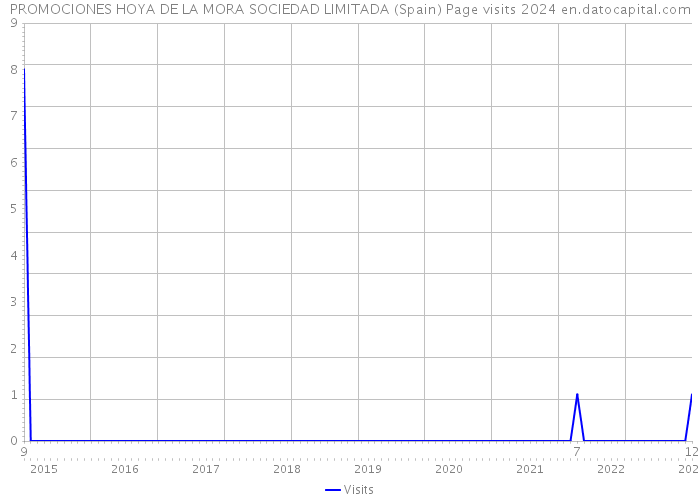 PROMOCIONES HOYA DE LA MORA SOCIEDAD LIMITADA (Spain) Page visits 2024 