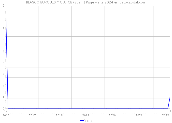 BLASCO BURGUES Y CIA, CB (Spain) Page visits 2024 