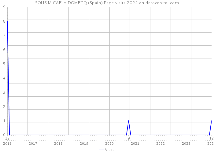 SOLIS MICAELA DOMECQ (Spain) Page visits 2024 