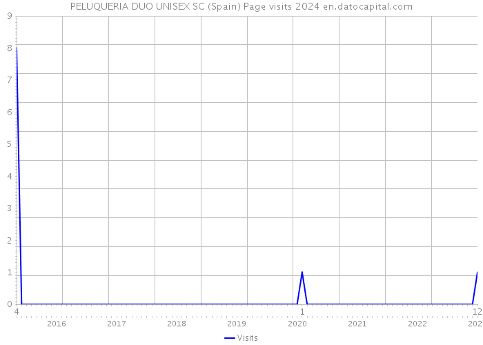 PELUQUERIA DUO UNISEX SC (Spain) Page visits 2024 